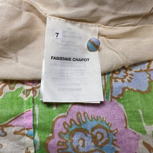 Fabienne Chapot NWT Cala Tiered Summer Maxi Dress Sz 42 Med‎ Org Cotton Spring - Picture 10 of 15
